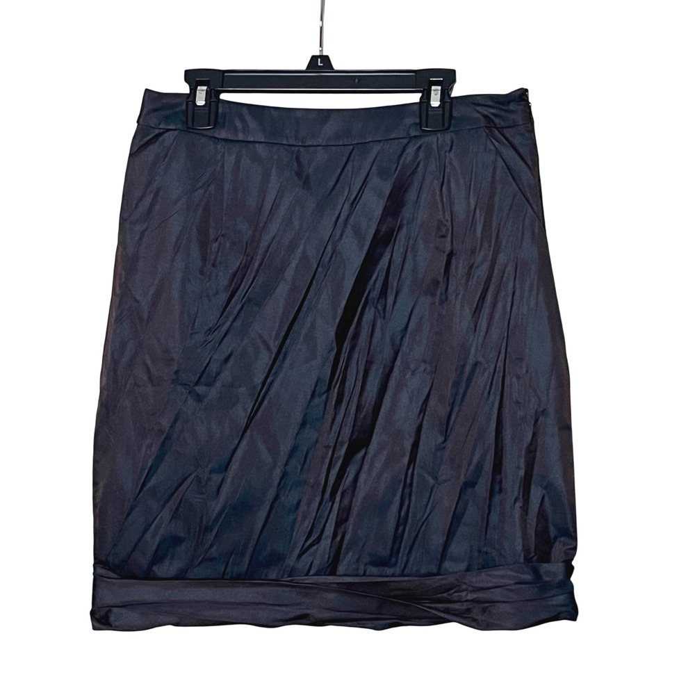 Worth Black Taffeta Tulip Bubble Skirt Womens Size 4 Cocktail‎ Party Office Chic